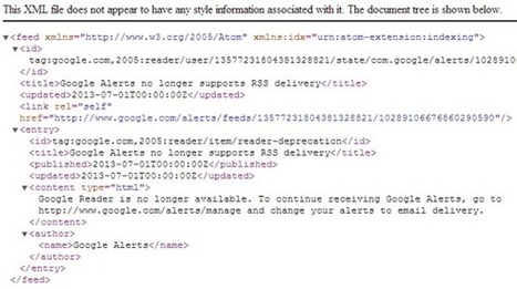 Why Google Alerts Drops RSS Feeds | Documentation juridique | Scoop.it