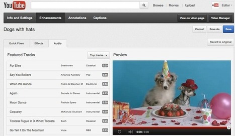 Youtube se actualiza con editor de audio para los vídeos | Educación 2.0 | Scoop.it