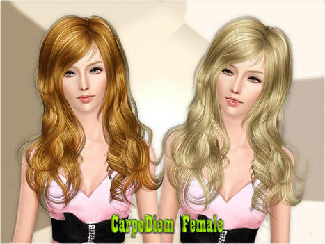 Cazy's CarpeDiem Hairstyle Female : Gratuit sur TSR pendant 24h | Les Sims | Scoop.it