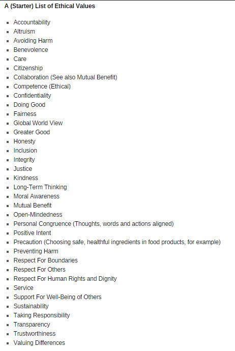Which Values Are Ethical Values? | Ethics | eSkills | Capability development- Engage , Enliven , Excite | Scoop.it