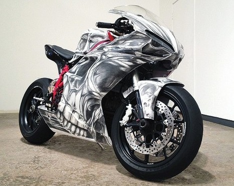 Artist Jeran Avery's Ducati 1098 and drawings hurtle around you at City Ice Arts | Ductalk: What's Up In The World Of Ducati | Scoop.it