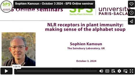  "NLR receptors in Plant Immunity : making Sens of the Alphabet soup", SPS Webinar, Sophien Kamoun - 03/10/2024 | Plant Sciences | Scoop.it