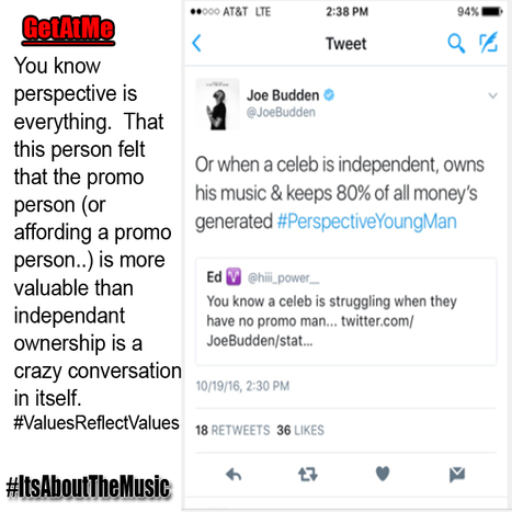 GetAtMe - Joe Budden educating a fan on perspective in the music business... #ItsAboutTheMusic | GetAtMe | Scoop.it