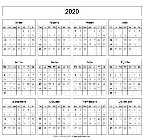 Calendário 2020 portugal pdf