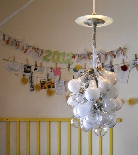 Upcycled Light Bulb Chandelier | 1001 Recycling Ideas ! | Scoop.it