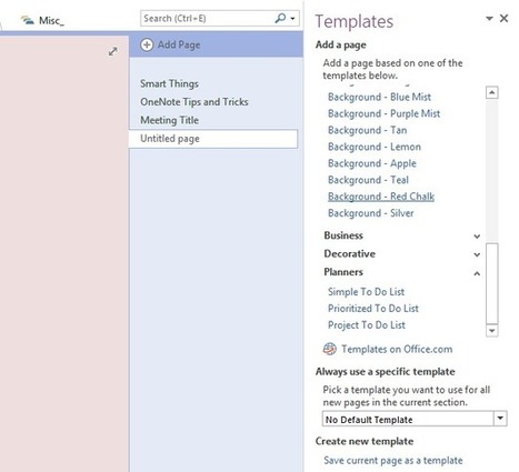 How to Use OneNote Templates to Be More Organized | iGeneration - 21st Century Education (Pedagogy & Digital Innovation) | Scoop.it