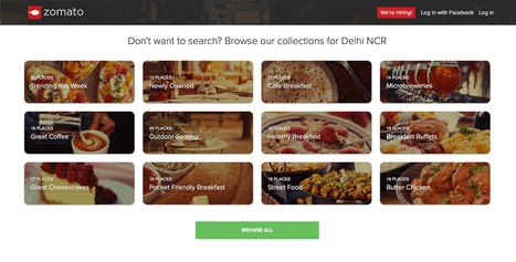 Best of Indian Web Design with Zomato.com A Clear Standout | Must Design | Scoop.it