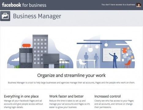 Découvrez Business Manager, le Dernier Produit de Facebook | e-Social + AI DL IoT | Scoop.it