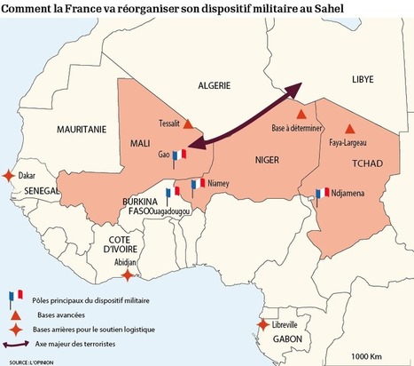 La France r&eacute;organise son dispositif militaire au Sahel autour de quatre bases | DEFENSE NEWS | Scoop.it