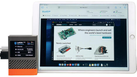 LeafKVM open-source hardware IP KVM offers WiFi 5, PoE, USB-C serial console, and 2.4-inch touchscreen display (Crowdfunding) - CNX Software | Embedded Systems News | Scoop.it