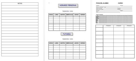 EDITABLE Cuaderno de trabajo, memonotas, registros de evaluación, etc 2016-2017  | TIC & Educación | Scoop.it