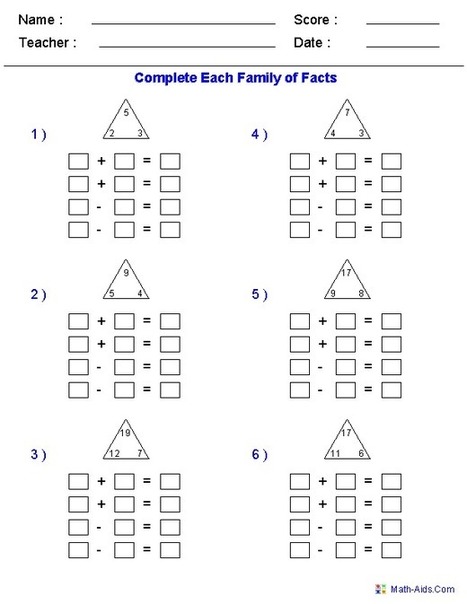 Math Worksheets | Printable Math Worksheets For...