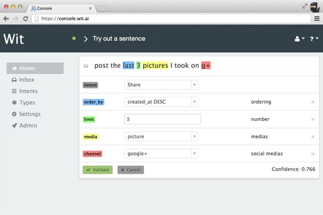 Wit &mdash; Natural Language for your app - A Siri like API | API's on the web | Scoop.it