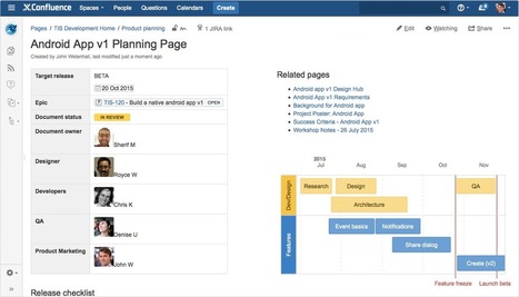 How to build a release planning page in Confluence | Devops for Growth | Scoop.it