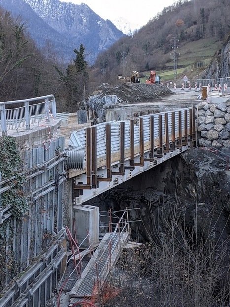 Point sur le chantier du pont d'Aguesseau au 18 décembre 2020 | Vallées d'Aure & Louron - Pyrénées | Scoop.it