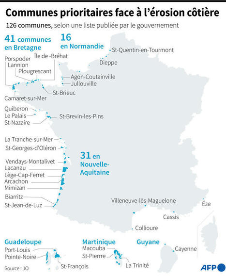 Climat : Voici les 126 communes françaises les plus menacées par l’érosion côtière | Risques du monde d'aujourd'hui et du "monde d'après" : changement climatique, pollution, santé, modes de vie, démographie, crises sociales, cyber......) | Scoop.it