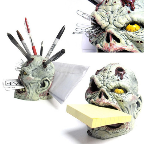 Zombie Pencil Holder, the Undead Desk Organizer | All Geeks | Scoop.it