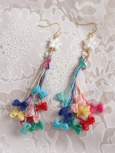 Revisited Etoile Earrings by Kamiori Kaori | Orecchini Fai da Te: i migliori tutorial | Scoop.it