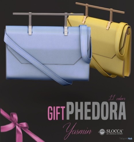 Yasmin Bag 11 Colors Tres Chic Group Gift By Phedora | Teleport Hub - Second Life Freebies | Teleport Hub | Scoop.it
