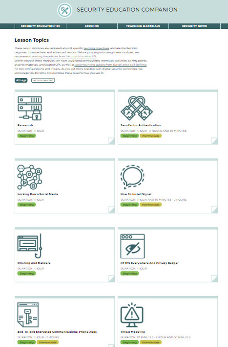 Security Education Companion | #CyberSecurity #Awareness #PracTICE | 21st Century Learning and Teaching | Scoop.it