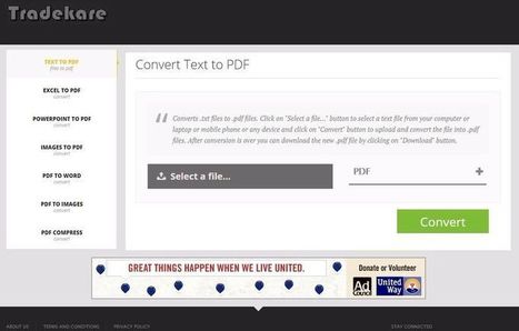 Tradekare: 7 aplicaciones web para convertir y comprimir archivos PDF | Education 2.0 & 3.0 | Scoop.it