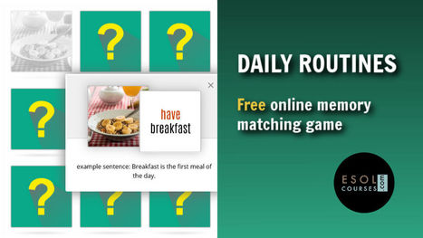 English for Beginners - Daily Routines Memory Game | English Word Power | Scoop.it
