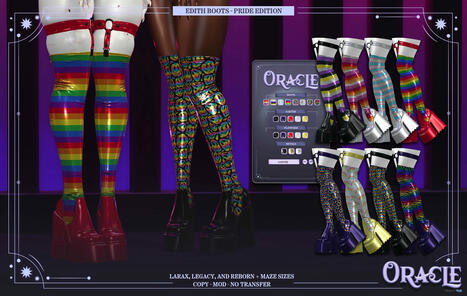 Editth Boots Pride Edition June 2025 Group Gift by Oracle | Teleport Hub - Second Life Freebies | Second Life Freebies | Scoop.it