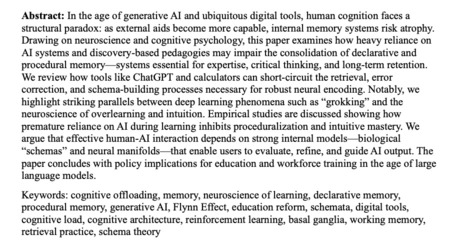 The Memory Paradox: Why Our Brains Need Knowledge in an Age of AI | Digital Delights | Scoop.it
