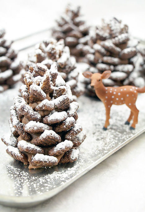 Quick and Easy Snowy Chocolate Pinecones Recipe | Candy Buffet Weddings, Favors, Events, Food Station Buffets and Tea Parties | Scoop.it