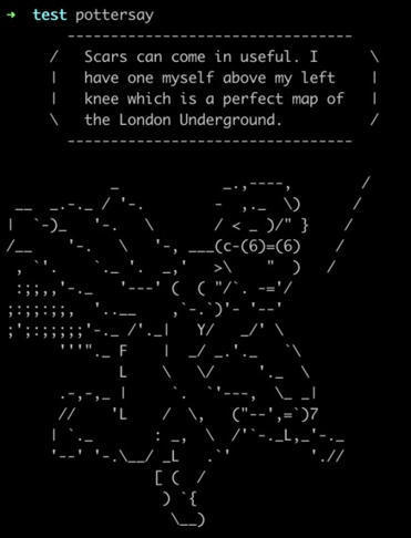 PotterSay | ASCII Art | Scoop.it