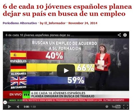 #NOnosVAMOSnosECHAN 6 de cada 10 jóvenes planea abandonar España en busca de un empleo | La R-Evolución de ARMAK | Scoop.it