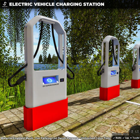 New Release: Electric Vehicle Charging Station by [satus Inc] | Teleport Hub - Second Life New Releases / Deals | Second Life Freebies | Scoop.it