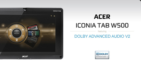 Hardware for the Soundtracker: The Acer Iconia W500 Tablet with Dolby Advanced Audio v2 | Soundtrack | Scoop.it