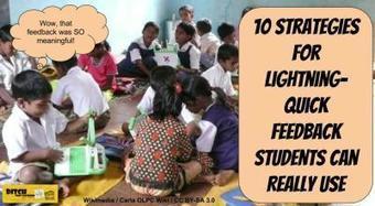 10 strategies for lightning-quick feedback students can REALLY use | Education 2.0 & 3.0 | Scoop.it