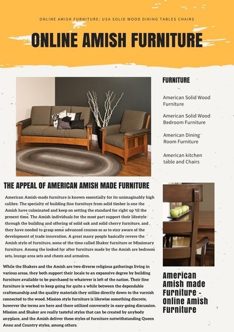 American Wood Furniture Frequently Incorporate