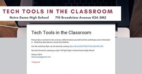 Tech Tools in the Classroom - free session for parents #ocsb - register now - April 15th - 6:30 pm - Ottawa | Moodle and Web 2.0 | Scoop.it