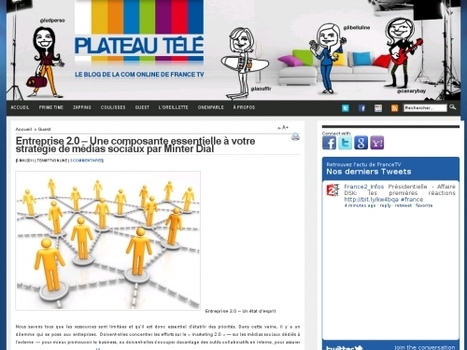 Entreprise 2.0 – Une composante essentielle à votre stratégie de médias sociaux | Technologie Au Quotidien | Scoop.it