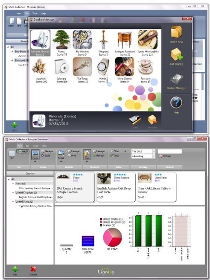 Logiciel professionnel gratuit LignUp Multi Collector 2014 Licence gratuite Outil universel pour collectionneur ou Inventoriste | Logiciel Gratuit Licence Gratuite | Scoop.it