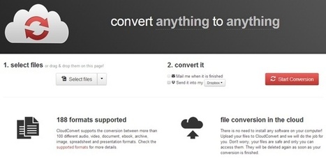 CloudConvert, herramienta para convertir archivos online | TIC & Educación | Scoop.it