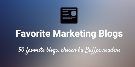 50 Favorite Marketing, Social, and Productivity Blogs | GooglePlus Expertise | Scoop.it
