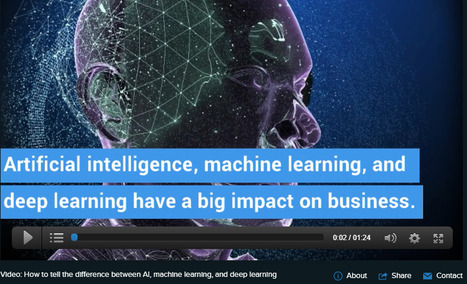 Video: How to tell the difference between AI, machine learning, and deep learning | Innovative Learning Spheres | Scoop.it