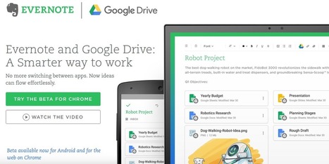 Evernote announces Google Drive integration, available in beta for Chrome and Android @technacity | iGeneration - 21st Century Education (Pedagogy & Digital Innovation) | Scoop.it