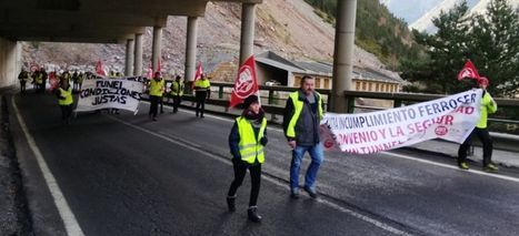 Les travailleurs du tunnel de Bielsa ont manifesté le 22 décembre pour leurs conditions de travail | Vallées d'Aure & Louron - Pyrénées | Scoop.it