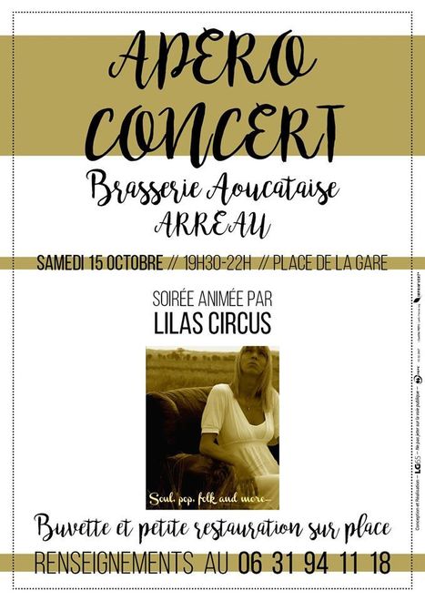 Apéro-concert le 15 octobre à Arreau | Vallées d'Aure & Louron - Pyrénées | Scoop.it