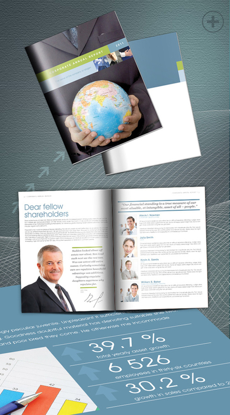 Free InDesign Annual Report | InDesign templates | Scoop.it