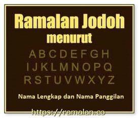 Ramalan Jodoh Nama Mudah