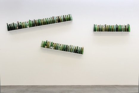 Tony Cragg: "Three shelves, wine bottles" | Art Installations, Sculpture, Contemporary Art | Scoop.it