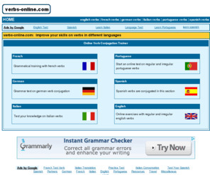 Verbs-Online.com: Online Verb Conjugation Trainer - Learn Spanish, Portuguese, German, Italian, French, English | Learn Italian | Scoop.it