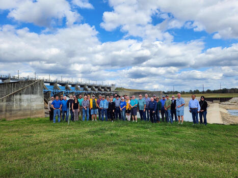 Livingston Lions Club tours Lake Livingston Dam | exTRA by the Trinity River Authority of Texas | Scoop.it