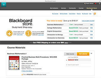 Blackboard Developing New Online Bookstore Right in the LMS -- Campus Technology | Blackboard Tips, Tricks and Guides | Scoop.it